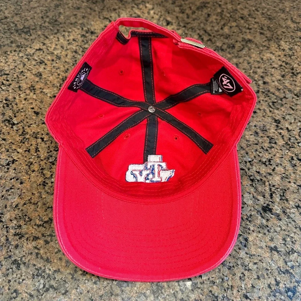 Texas Rangers Hat '47 Cleanup Baseball Cap‎ Strap Back Adjustable Red MLB